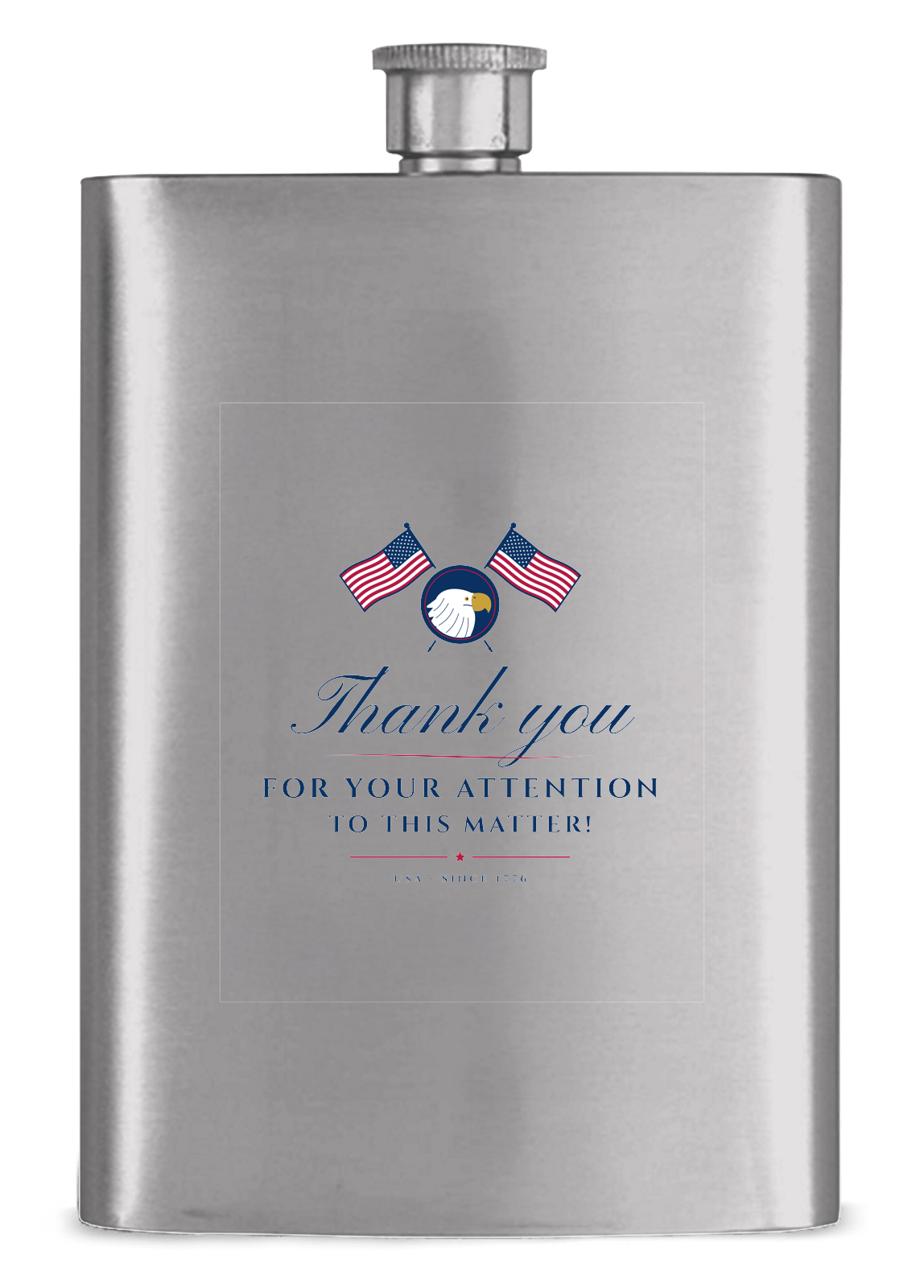 Thank You for Your Attention Hip Flask
