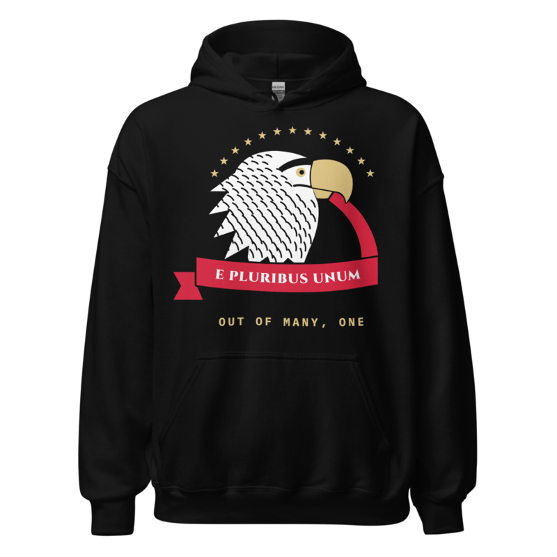 E Pluribus Unum Hoodie in Black