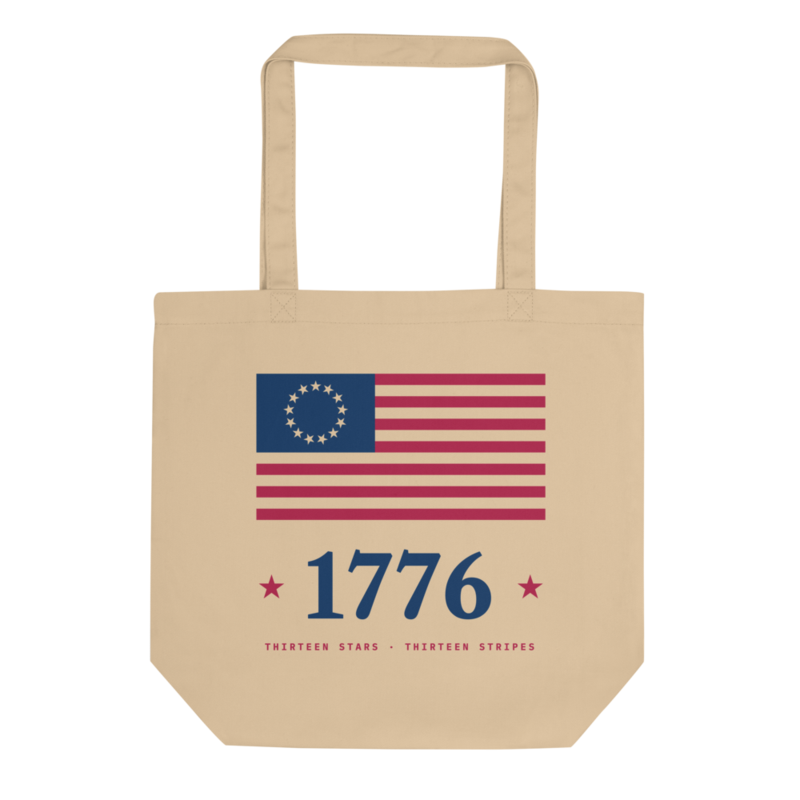 Betsy Ross 1776 Tote Bag in Oyster