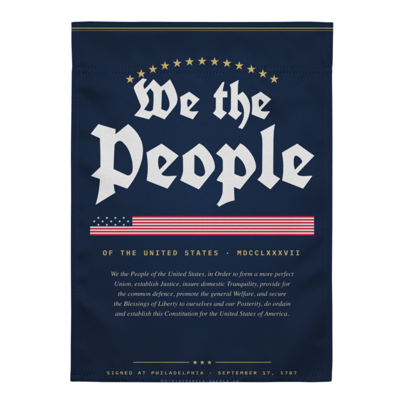 We the People Garden Flag