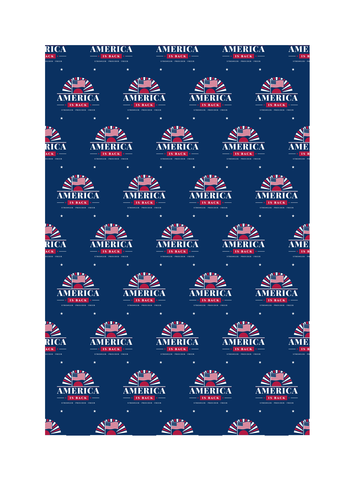 America Is Back Wrapping Paper