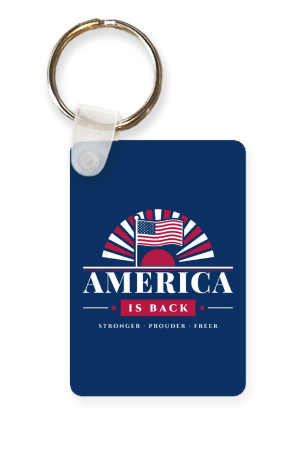America Is Back Metal Key Chain
