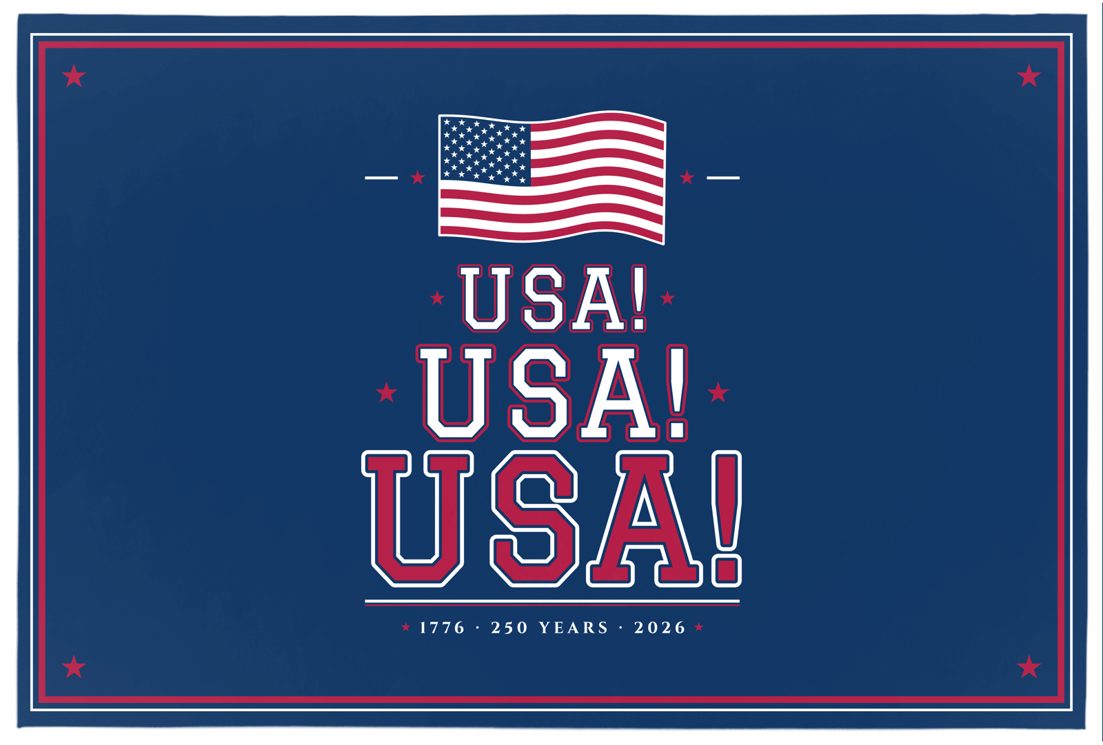USA! USA! USA! Area Rug