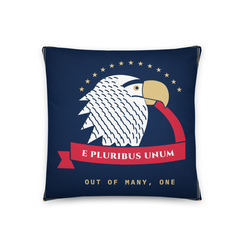 E Pluribus Unum Throw Pillow