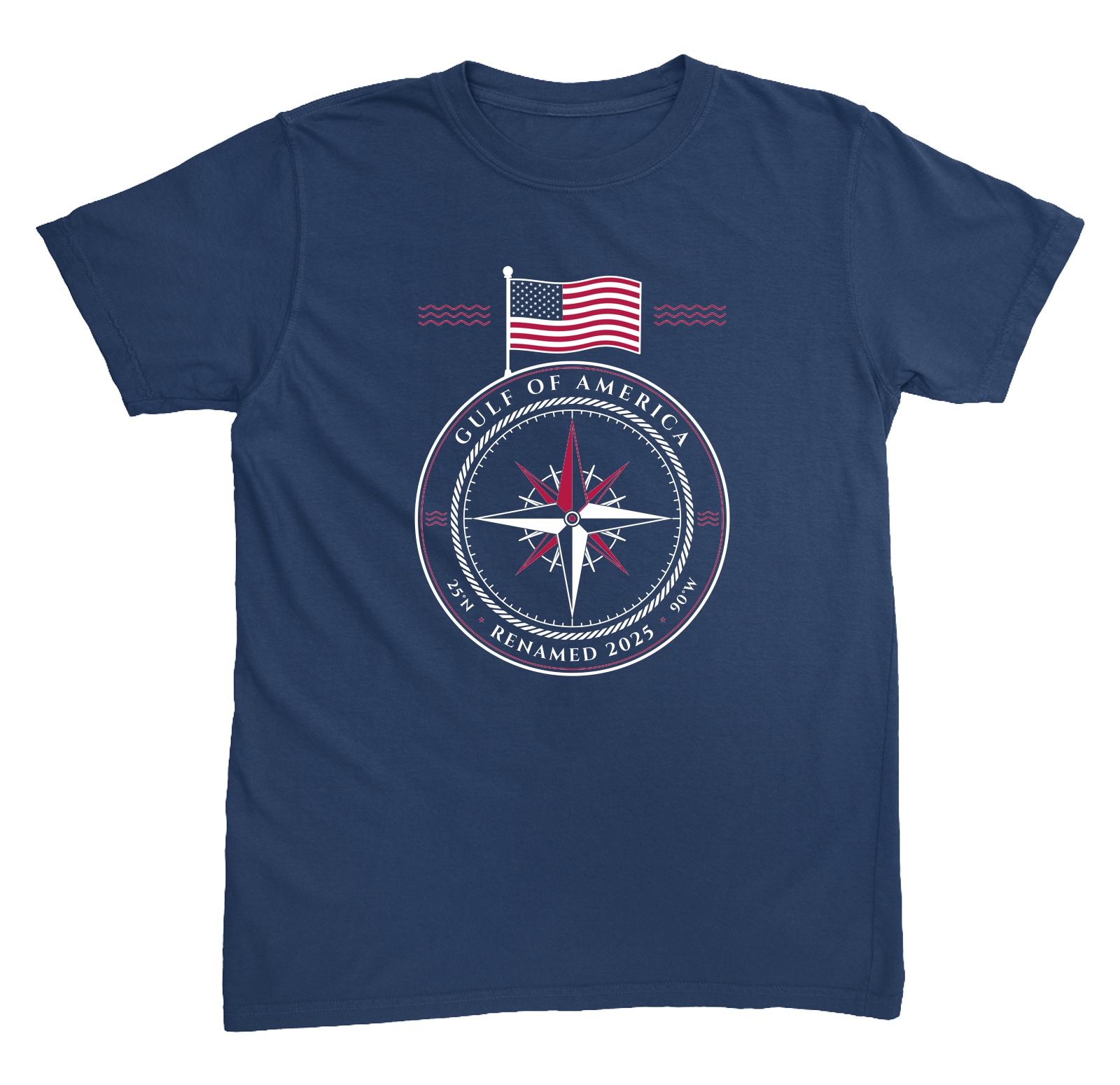 Gulf of America U.S.-Sewn Tee in Navy