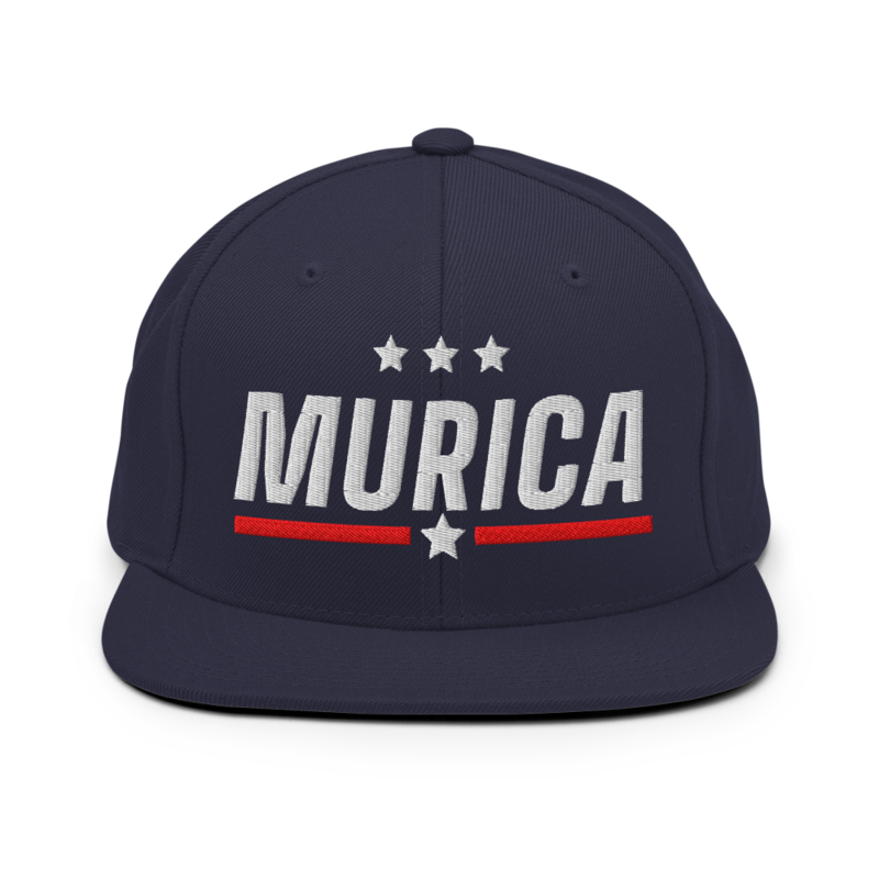 Murica Snapback in Navy