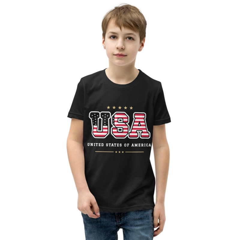 USA Youth Tee in Black