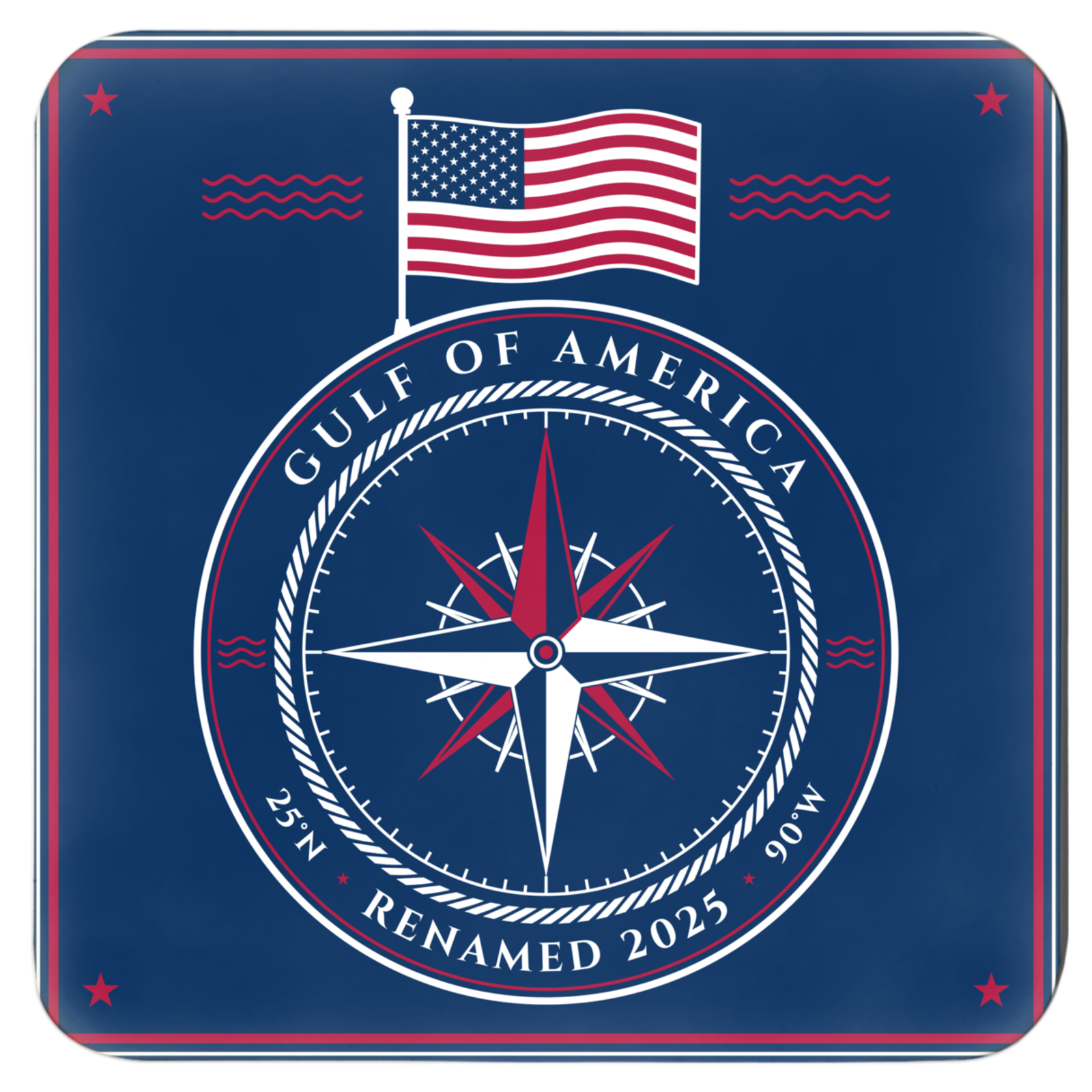 Gulf of America Cork Coaster Set