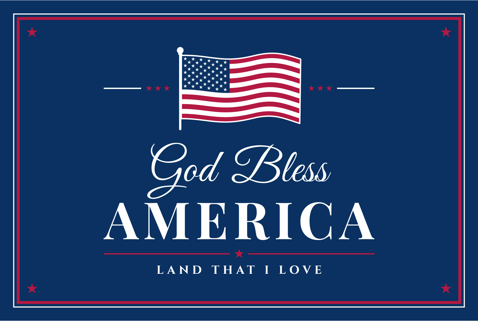 God Bless America Metal Print