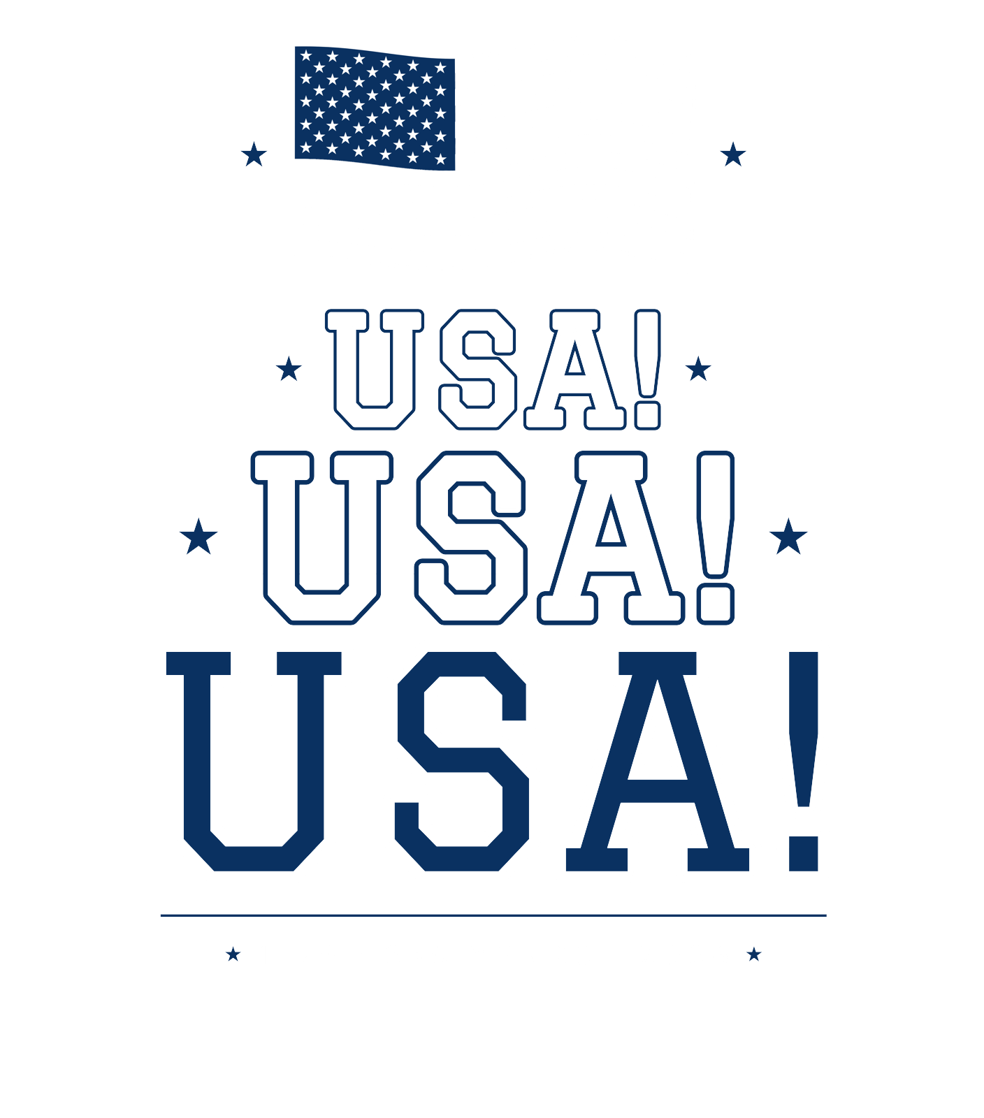 USA! USA! USA! Garment-Dyed Tank in Crimson