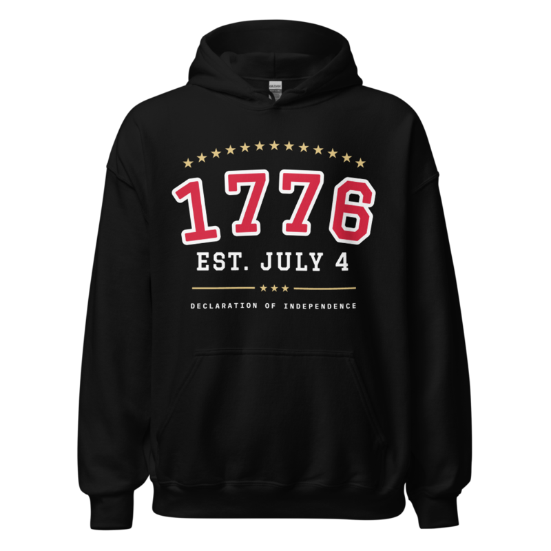 1776 Hoodie in Black