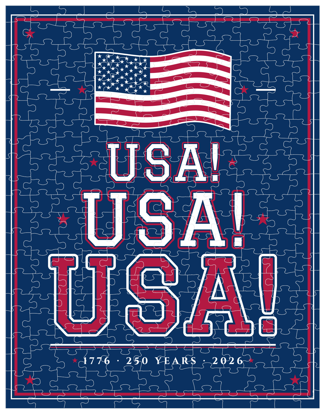 USA! USA! USA! Jigsaw Puzzle