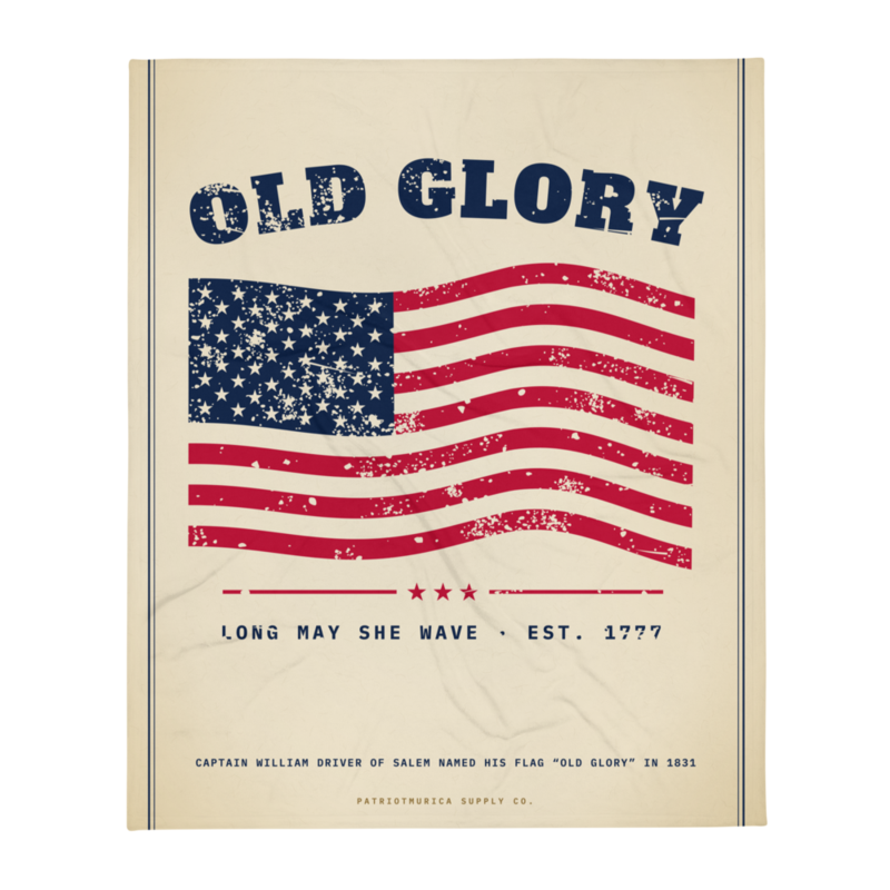 Old Glory Throw Blanket