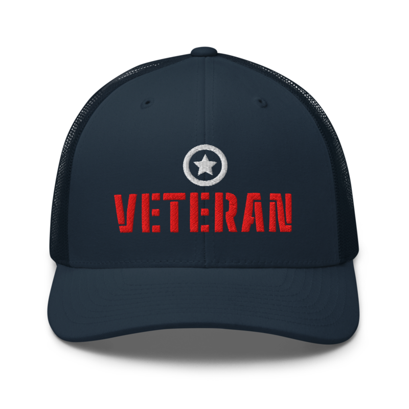 U.S. Veteran Trucker Hat in Navy