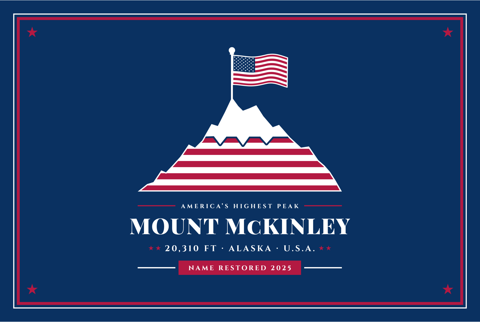 Mount McKinley Matte Poster