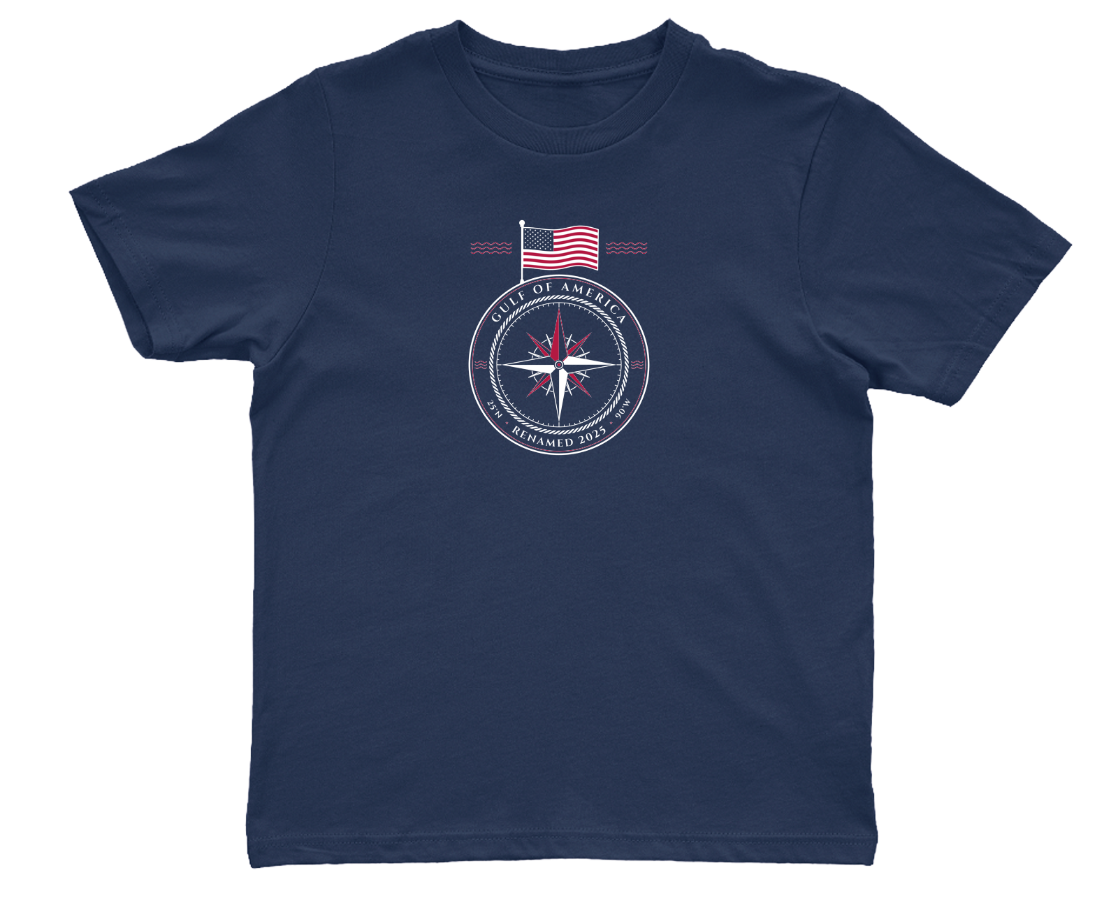 Gulf of America Youth Tee in True Navy