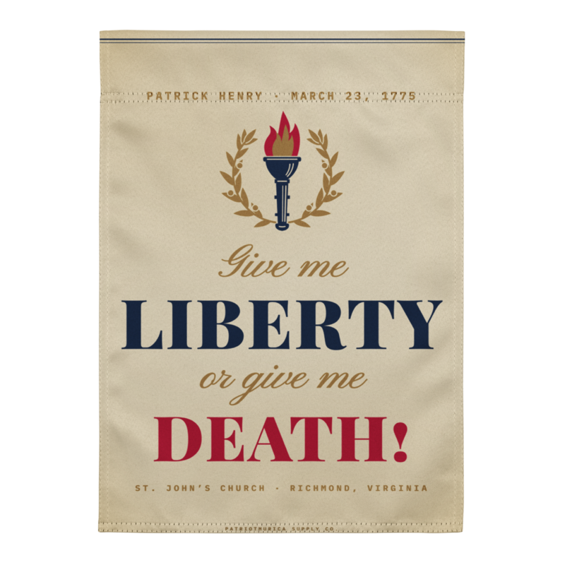 Liberty or Death Garden Flag