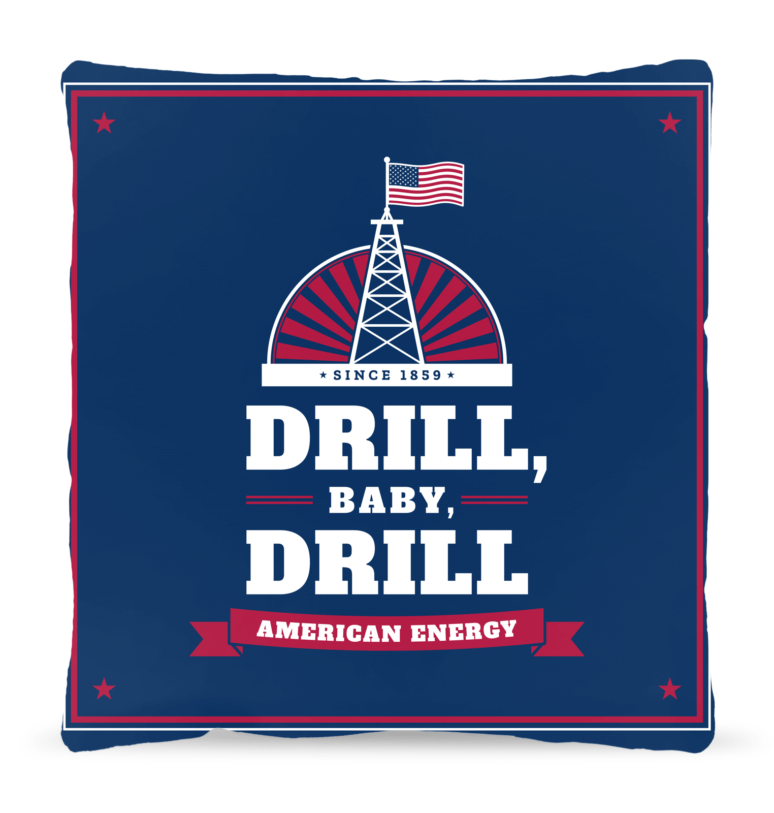 Drill, Baby, Drill Woven Pillow