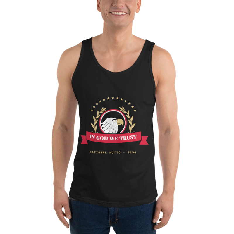In God We Trust Tank Top in Black