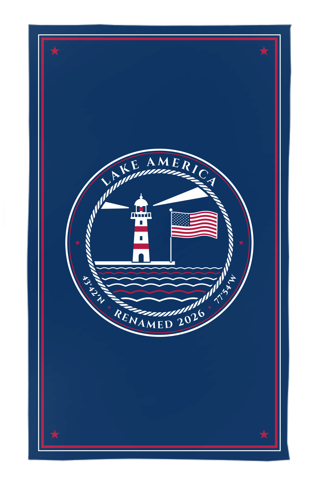 Lake America Hand Towel