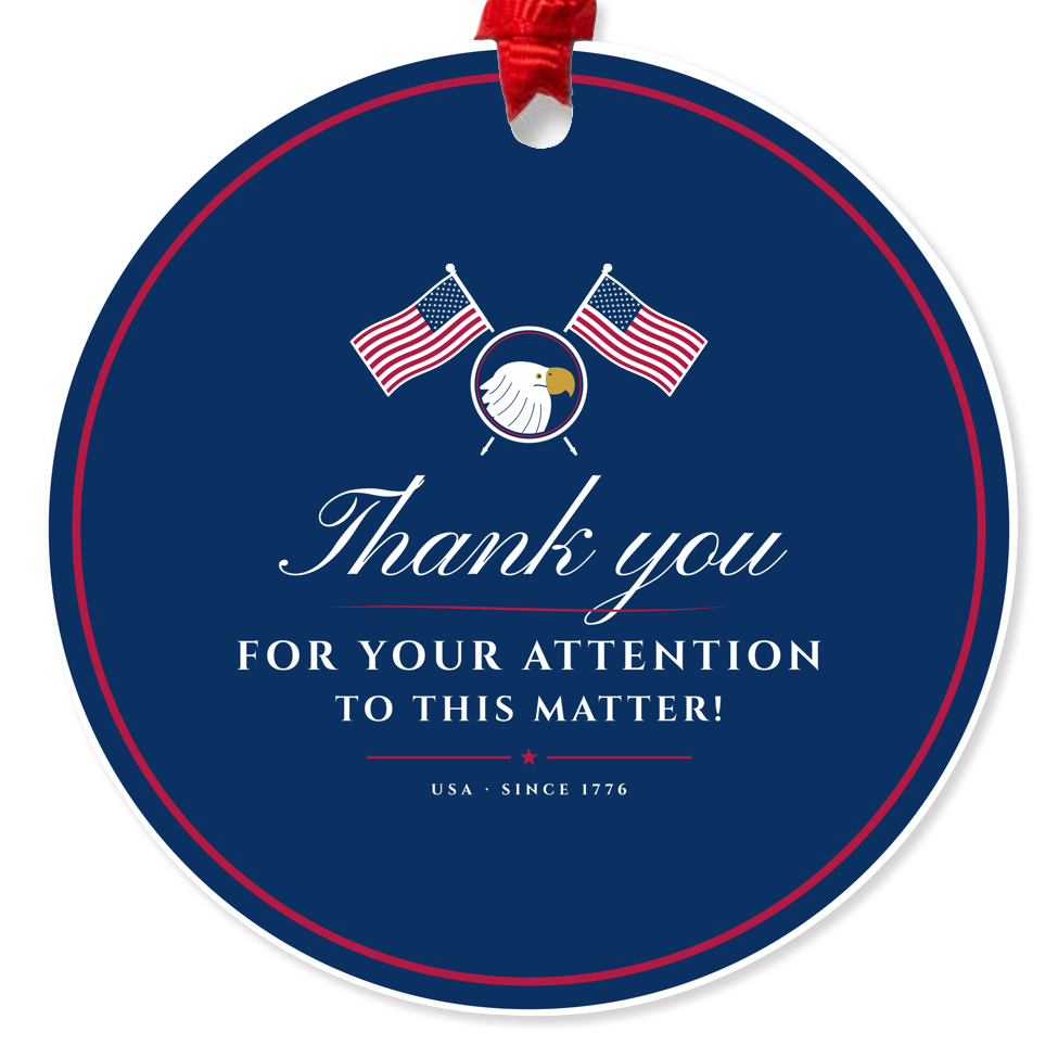 Thank You for Your Attention Acrylic Ornament