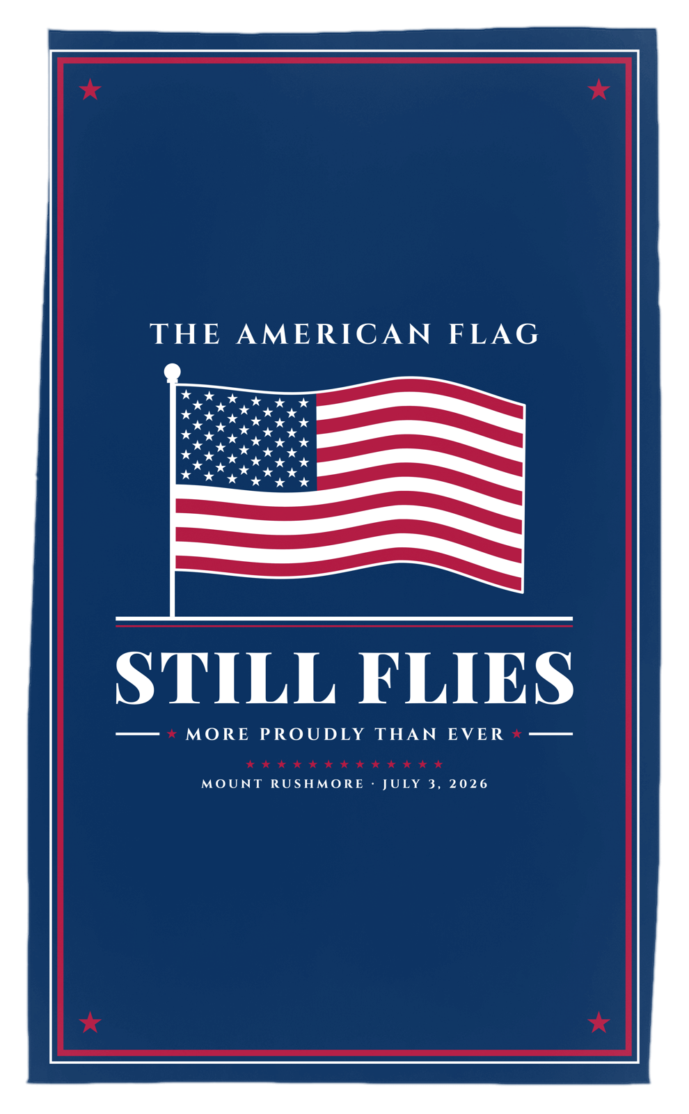 The American Flag Still Flies Tea Towel