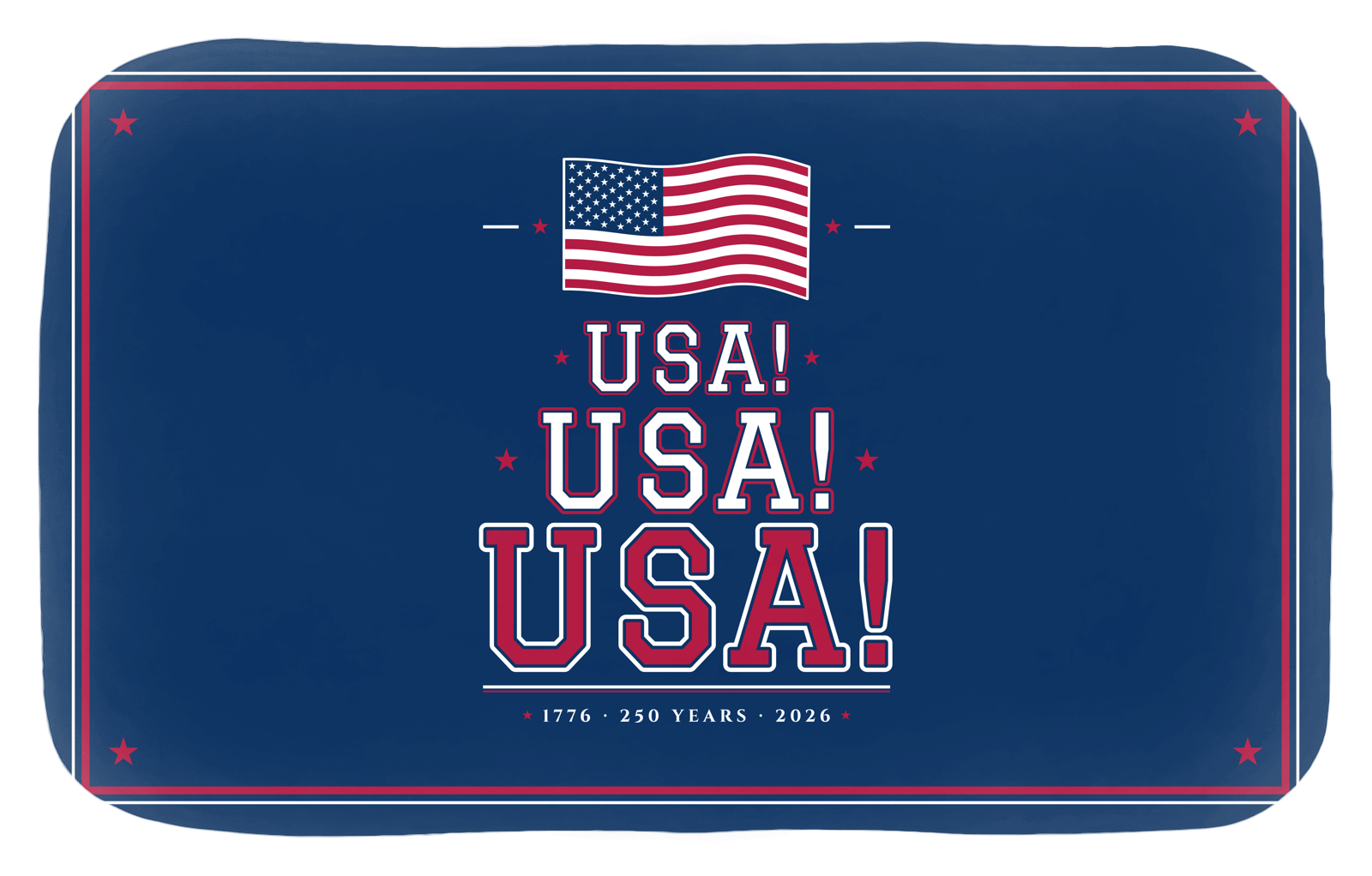 USA! USA! USA! Bath Mat