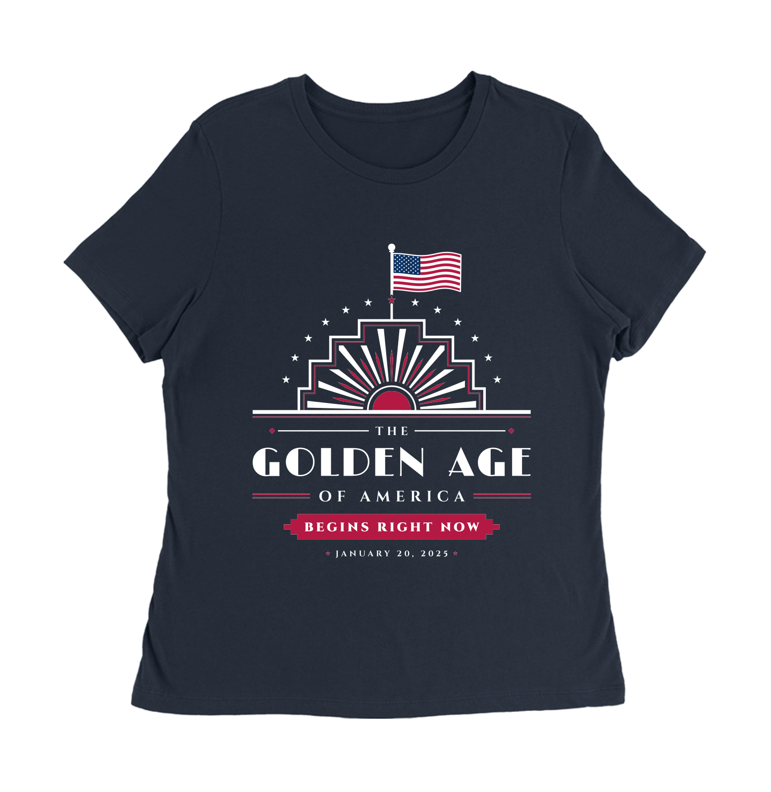 The Golden Age Women's Relaxed Tee in Navy