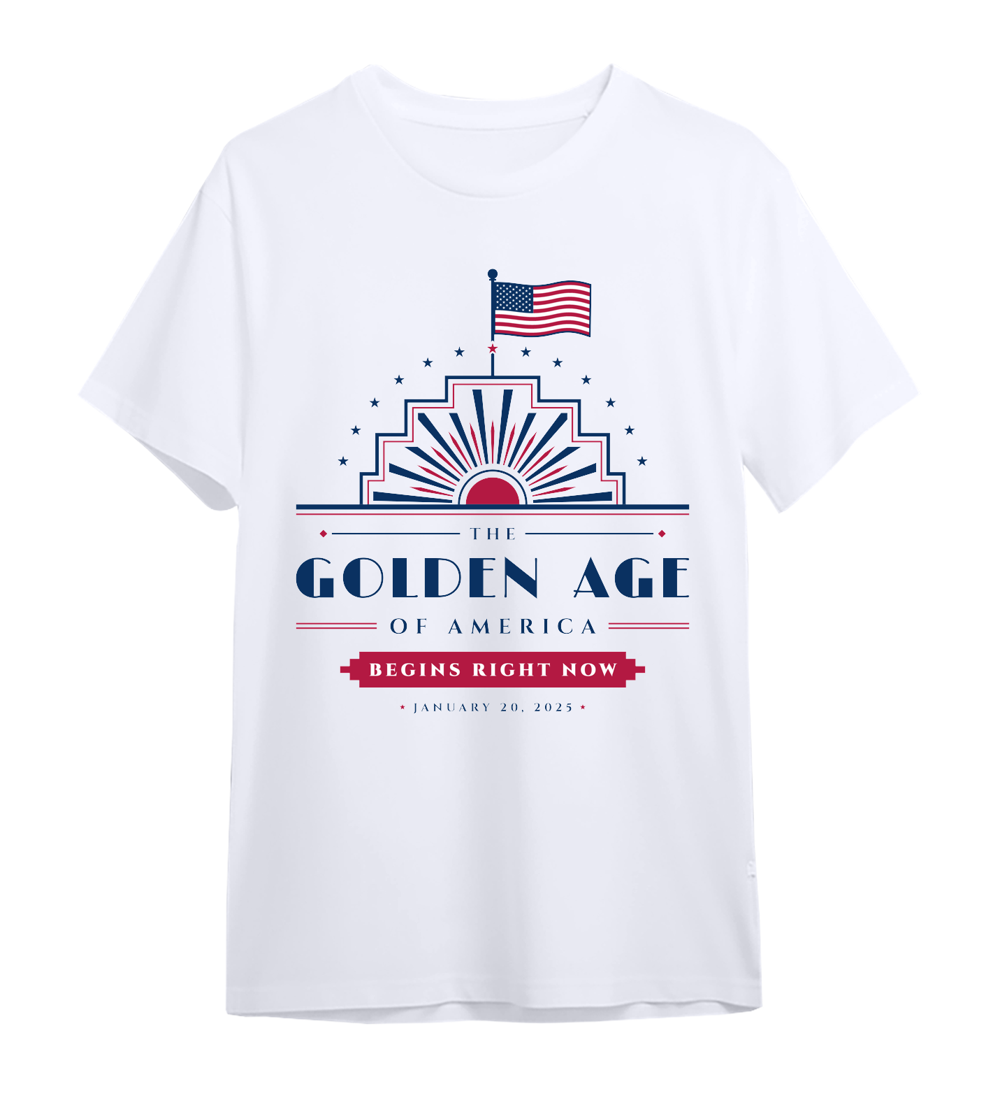 The Golden Age Oversized Tee in White