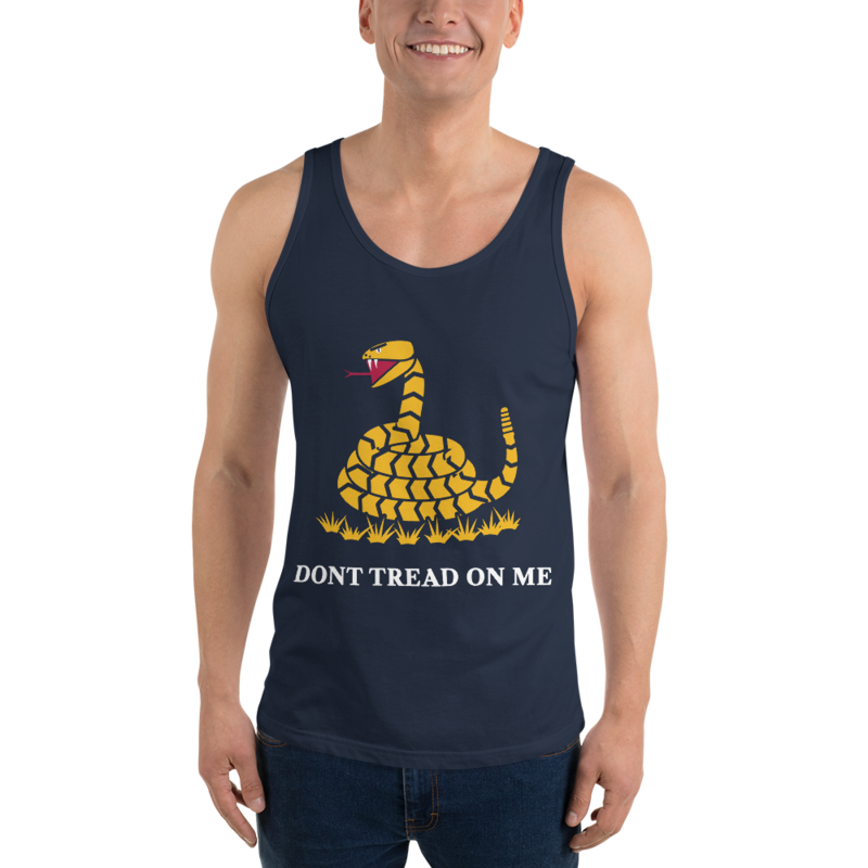 Don’t Tread on Me Tank Top in Navy