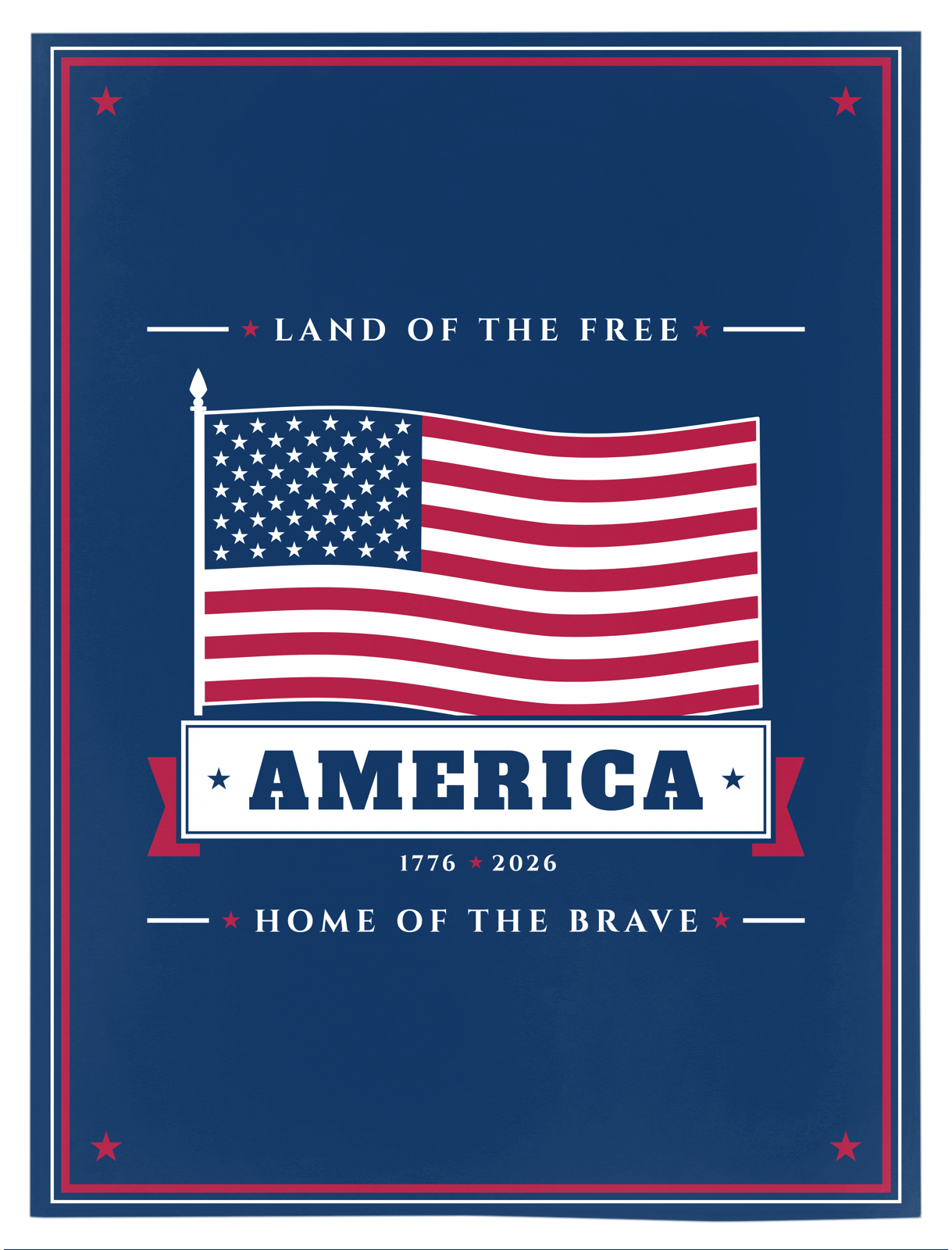 America Velveteen Blanket