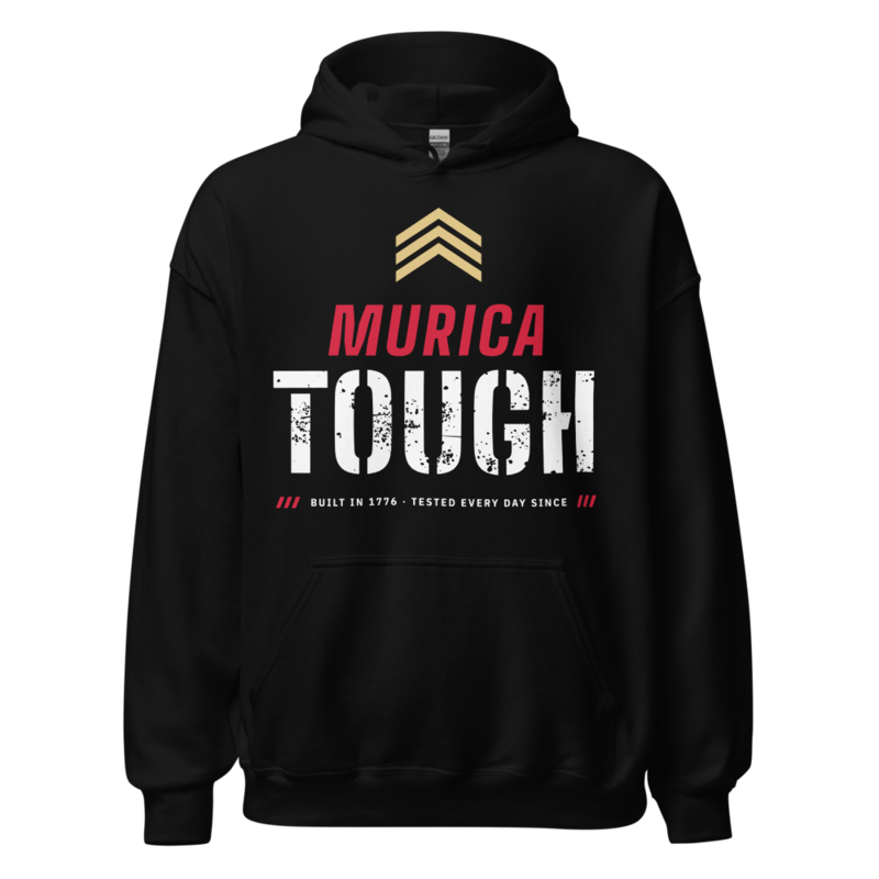Murica Tough Hoodie in Black