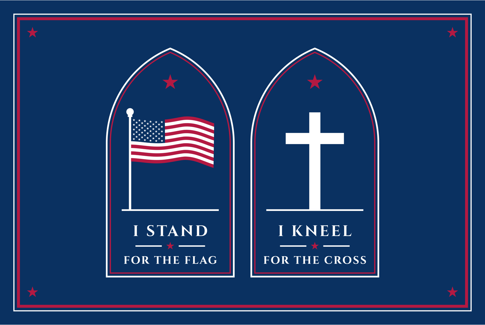 Stand for the Flag Metal Print