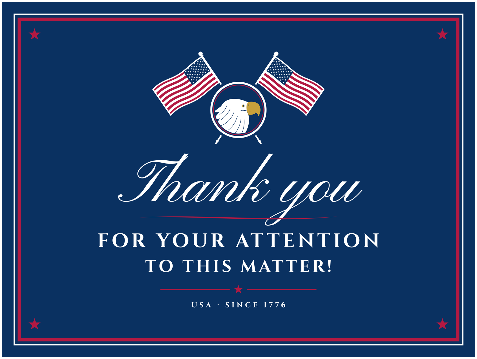 Thank You for Your Attention Fine Art Print