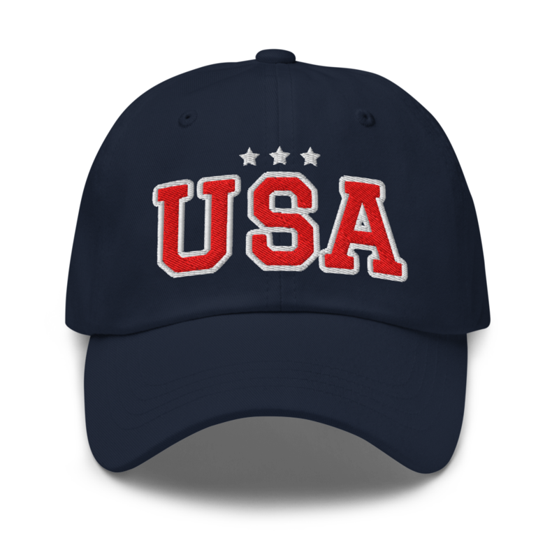 USA Dad Hat in Navy