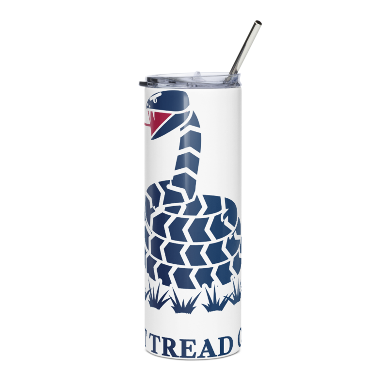 Don’t Tread on Me Tumbler in White