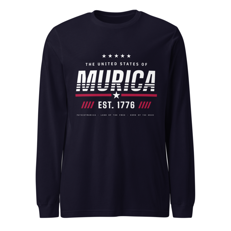 Murica Long Sleeve Tee in Navy