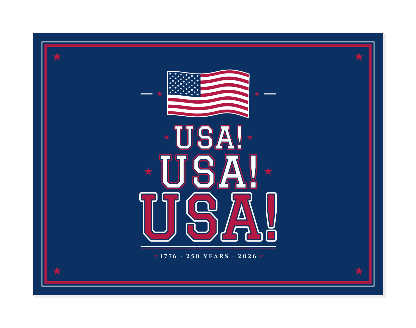 USA! USA! USA! Gallery Canvas