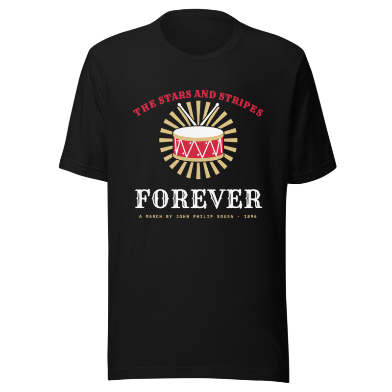 The Stars and Stripes Forever Tee in Black