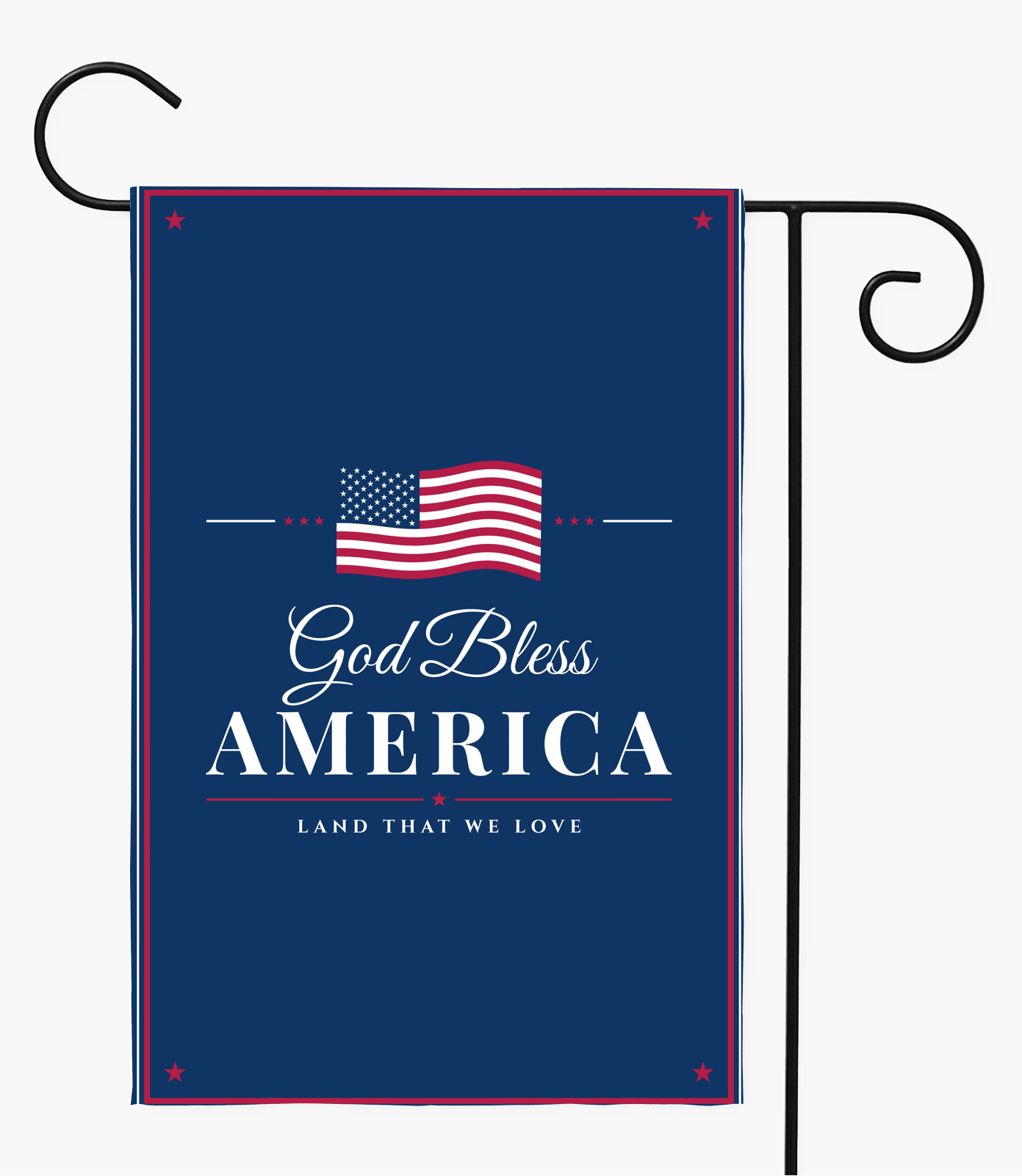 God Bless America Garden Flag