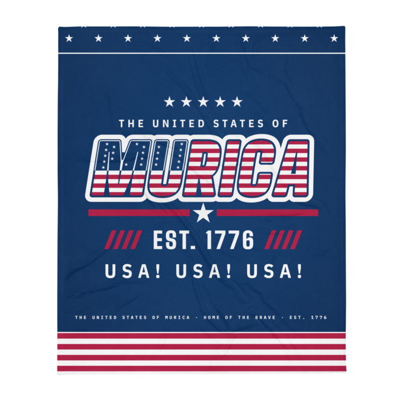 Murica Throw Blanket
