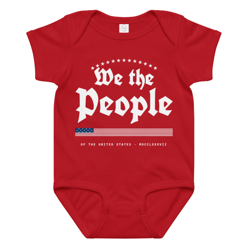We the People Baby Bodysuit in Red