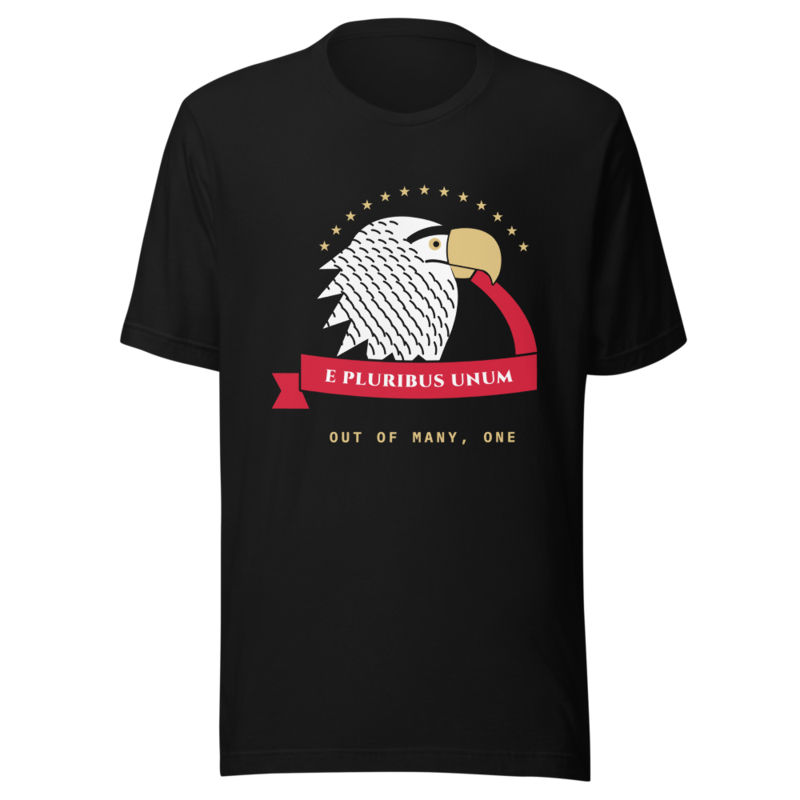 E Pluribus Unum Tee in Black