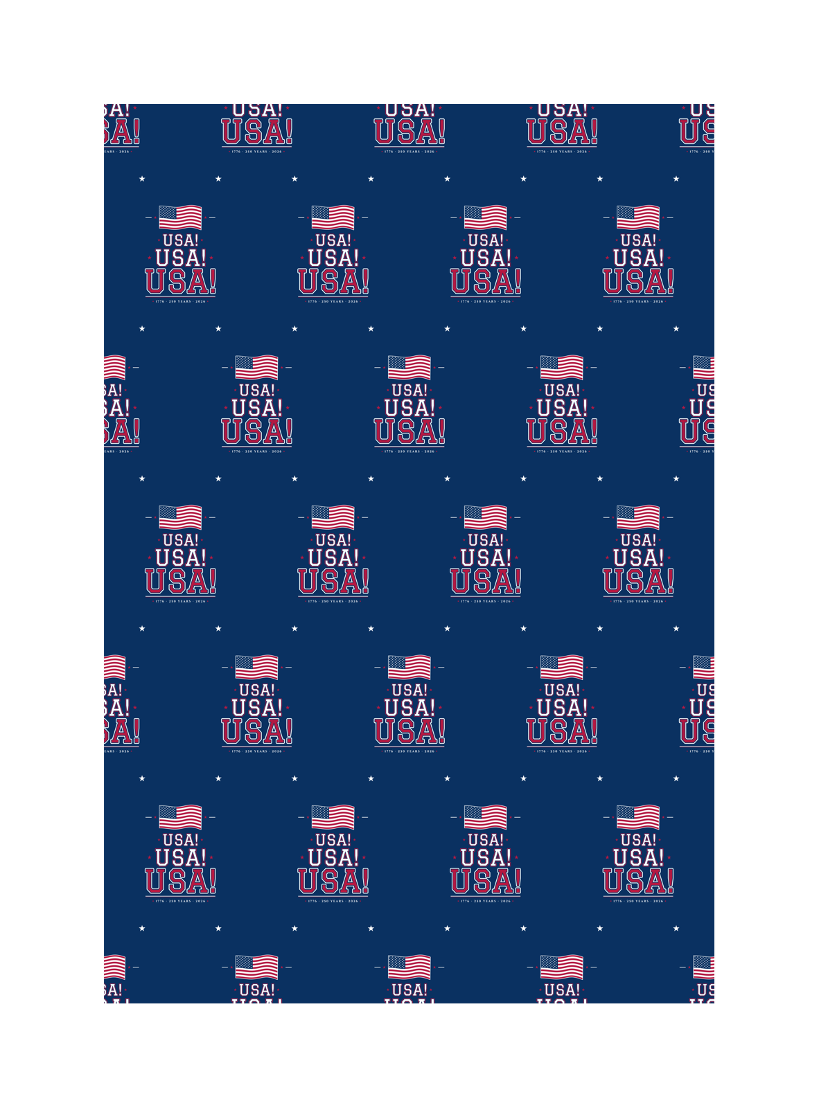 USA! USA! USA! Wrapping Paper