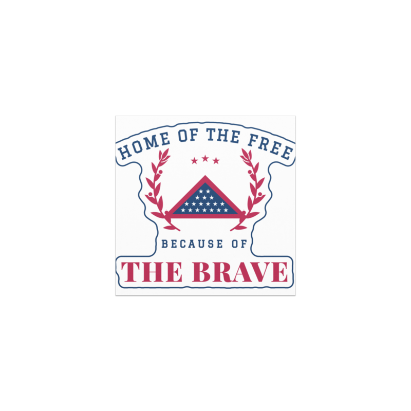 Home of the Brave Car Magnet