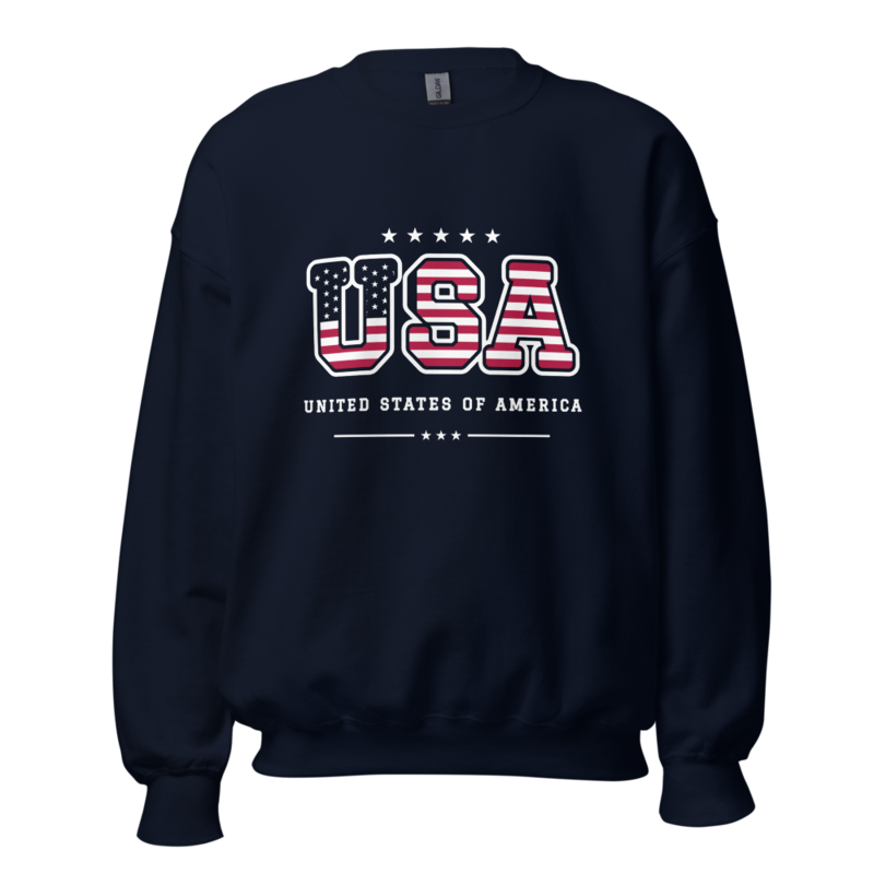 USA Crewneck Sweatshirt in Navy