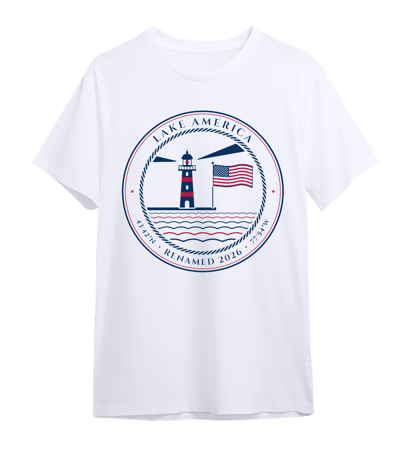 Lake America Oversized Tee in White