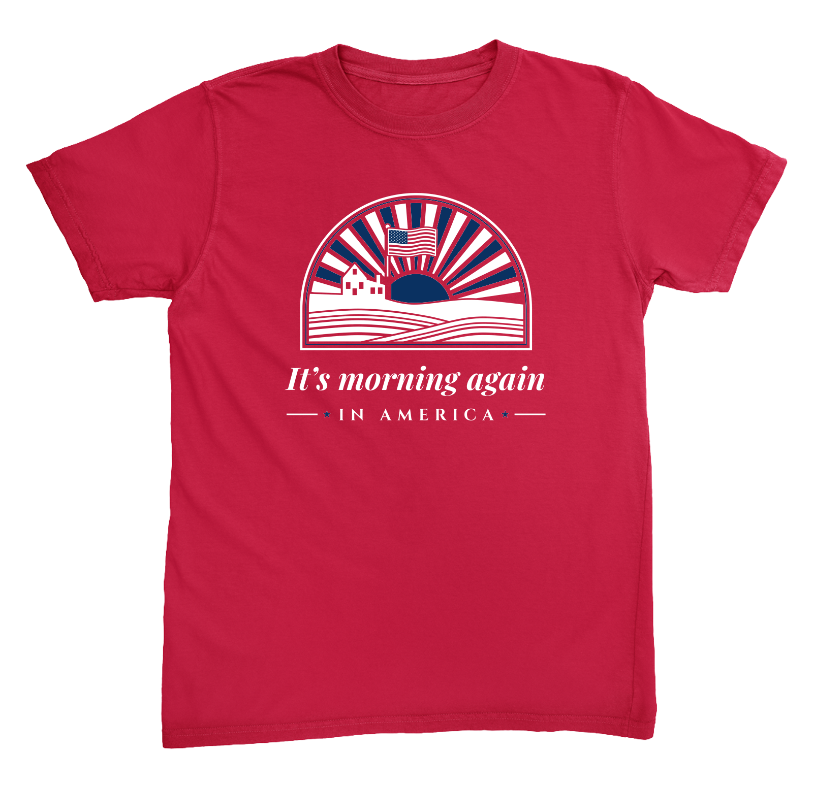 Morning in America Heavyweight Tee in Red