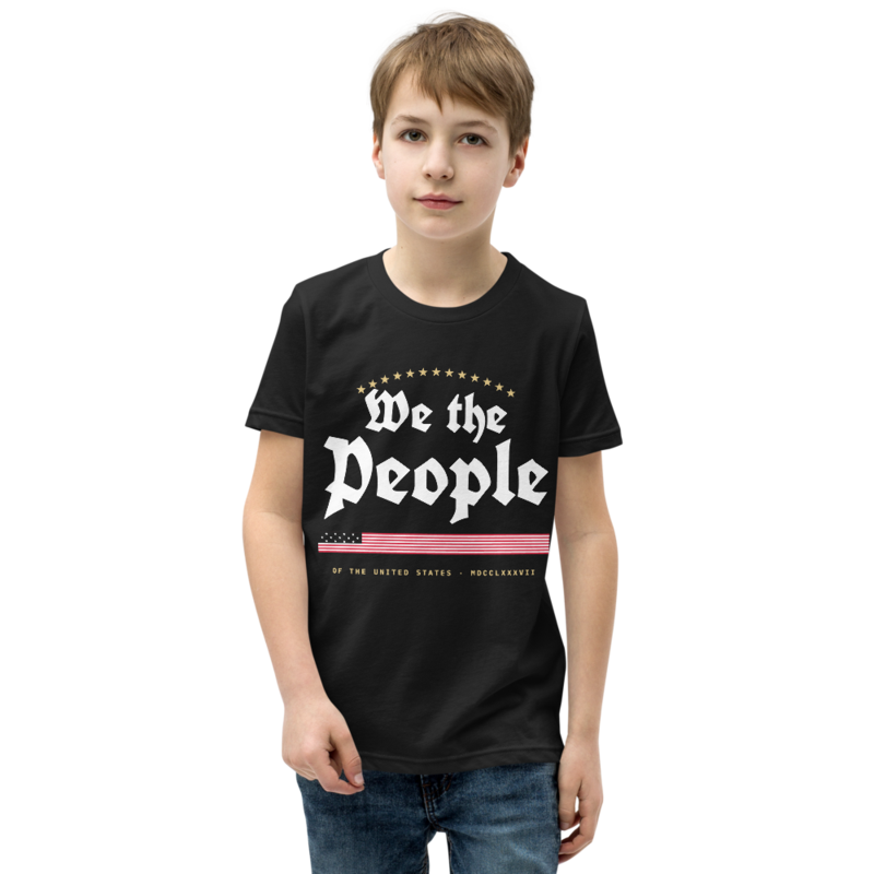 We the People Youth Tee in Black