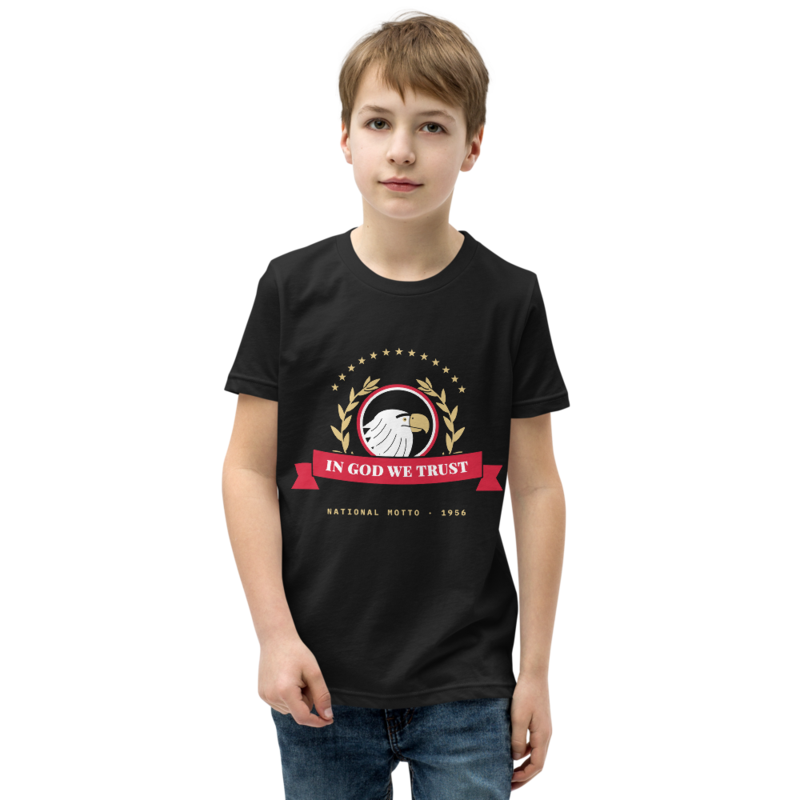 In God We Trust Youth Tee in Black